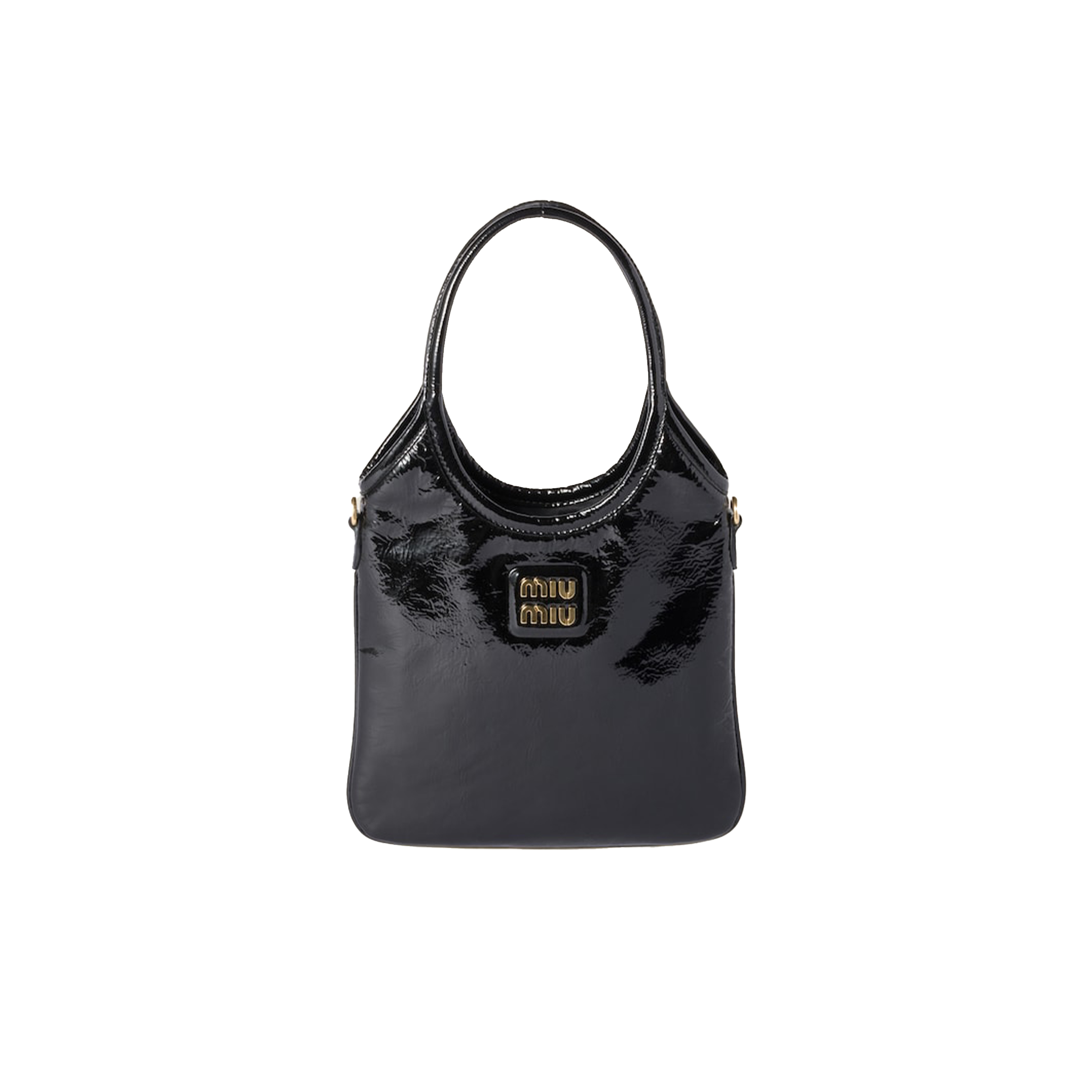 MIU MIU IVY NAPLAK PATENT LEATHER BAG 5BG281 (24*20cm)